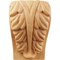 Ekena Millwork 2 1/2"W x 2 1/4"D x 4"H Small Acanthus Leaf Block Corbel, Red Oak CORW02X02X04BARO - alternate 2